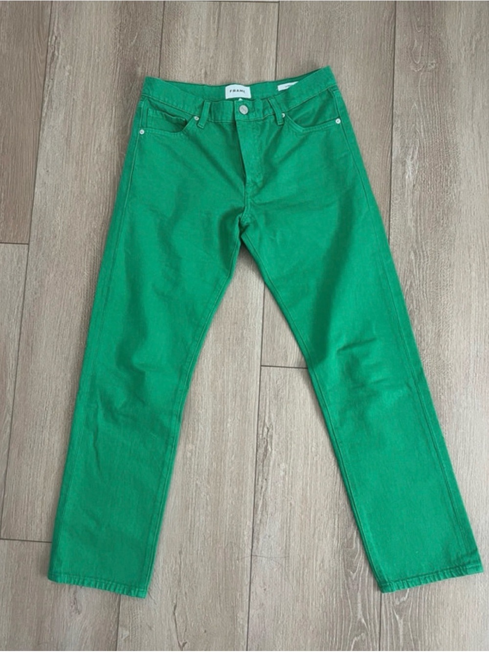 Frame Denim Green Le Slouch Jeans size 25